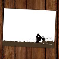 dirt bike thank yous by ScriptivaPaper on etsy