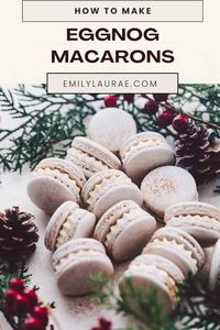 Eggnog macarons.