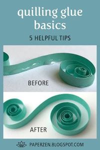 how to apply glue to quilled paper #paperquilling #papercrafts #qillingtutorial