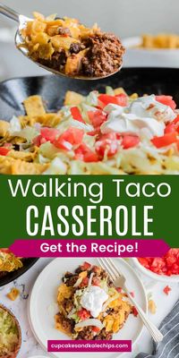 Looking for a fun and easy dinner idea? This Walking Taco Casserole has all your taco favorites like seasoned beef, beans, and cheese, but in casserole form! It’s a quick, delicious dish that’s sure to be a hit with both kids and adults alike.