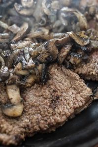 Round Steak With Caramelized Onions And Mushrooms