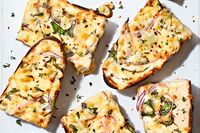 Spinach Alfredo French Bread Pizza — Real Simple