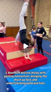 Passion 4 Gymnastics (P4G) on Instagram: "Roundoff drills!   #gymnastics #gymnast #gymnasts #gymnastsofinstagram #roundoff #cartwheel #roundoffdrills #gymnasticsprogressions #coaching #gymnasticscoach #gymnasticscoaching #gymnasticsdrills #coachingtips"