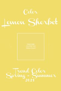 Color Lemon Sherbet