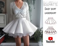 ✨ Step into elegance with the Skirt Sewing Pattern by Soulmatte - where sophistication meets simplicity in the dance of tulle and fabric! ✨ 💃 Short Evening Skirt Perfection: Introducing our short evening skirt pattern - designed for women who appreciate the allure of an elegant silhouette. 🎥 See How It's Done: For a seamless crafting experience, dive into our video tutorial:  https://www.youtube.com/watch?v=khCq3taMYyo&ab_channel=Migl%C4%97Navickait%C4%97 Whether you're a seasoned seamstress o