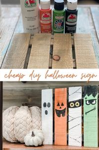 cheap diy Halloween sign - Re-Fabbed