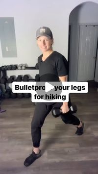 Chelsea | Physical Therapist | Fitness on Instagram: "Comment “FHN” if you want my FREE guide to the top 5 leg-strengthening exercises for hikers! 🏔️

When it comes to hiking, strong legs are a game-changer! 💪

Outside of hitting the trails, building leg strength helps protect your joints, improve balance, and keep you active for years to come—especially as you age.

Strong legs = more miles, fewer injuries, and better adventures.

Split squats are one of the BEST exercises to strengthen your legs and even out side-to-side imbalances in your hips, back, and lower legs.

Here’s how to set up and progress:

1️⃣ Bodyweight Tempo Split Squat:

Lower for 3 seconds, hold for 2 seconds at the bottom, and drive back up through your heel.

2️⃣ Weighted Split Squat:

Hold dumbbells at your sides a