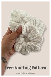 8 Scrunchie Free Knitting Patterns