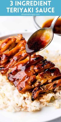 This easy homemade teriyaki sauce is made with just three ingredients and is ready in only 10 minutes! Pair this Japanese teriyaki sauce with any protein and vegetable or use as a marinade or glaze!