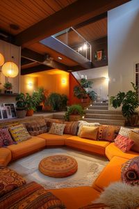 Dive into the past with these retro 70s conversation pit living room ideas! Perfect for adding a touch of nostalgia, these designs feature bold colors, cozy couches, and unique layouts. Whether you have a small space or an open concept, these conversation pits will bring a vintage aesthetic to your home. Click to explore these 70s-inspired living room ideas and create a stylish, retro gathering spot!