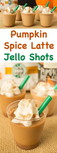 Learn how to make pumpkin spice latte jello shots.