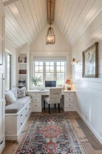 45 Farmhouse Office Ideas To Create a Cozy Workspace