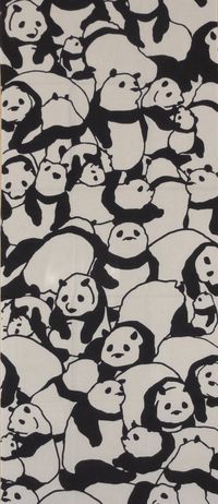 Tenugui japanische Stoffe 'Haufen Pandas' w/Free Shipping