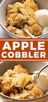 With spiced apples on the bottom and a biscuit-like topping, this Easy Apple Cobbler is a simple fall dessert that's guaranteed to become a family favorite. Enjoy with a scoop of vanilla ice cream and drizzle of caramel sauce!