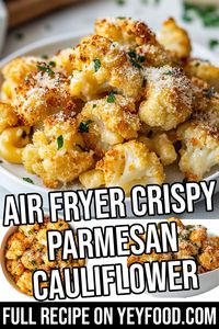 Air Fryer Crispy Parmesan Cauliflower - Yeyfood.com: Recipes, cooking tips, and kitchen hacks for home cooks of all levels