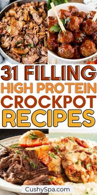 Weeknight dinners are made so easy on a high protein diet with these easy crockpot meals. These slow cooker recipes are the best easy high protein meals that are perfect for your meal plan to eat healthy and lose weight.