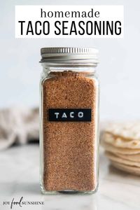 The best homemade taco seasoning recipe is easy and delicious! Learn how to make taco seasoning with organic ingredients and skip the processed ingredients, sugars, etc. 