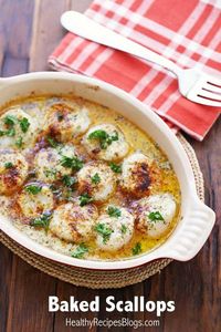 Buttery Baked Scallops