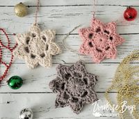 Crochet Snowflake Ornament Easy Free Pattern - Traversebaycrochet.com