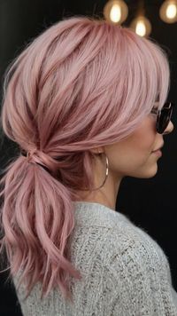 Discover chic pink hair color ideas for a fashionable back view. Visit our website for more pink hair trends. Save these ideas for your next hair makeover! 🌷 #ChicHair #PinkHairTrends #BackViewStyles Tags: #ChicHair #PinkHairTrends #BackViewStyles #HairMakeover