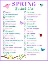 So many fun activities and ideas for the whole family on this Spring Bucket List! I can't wait to check them all off!