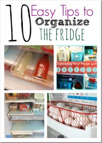 Organized Fridge, Spring Cleaning, Tips to Organize the fridge | via @Chrissy L L L L {The Taylor House}