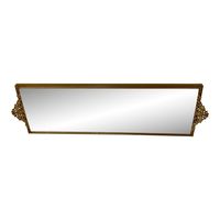 Nice vintage Hollywood Regency long rectangular mirrored tray. For vanity or can be hung on wall.