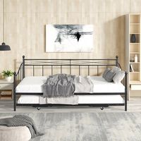 Name: Twin Daybed Main color: Black Packing list: Metal day bed with pop-up stand x 1