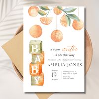 Celebrate the upcoming arrival of your little cutie with our adorable and customizable baby shower invitation! This digital download is perfect for those who want to create a unique and personalized touch for their baby shower. Easily editable on Canva, this invitation template allows you to add your own details and make it truly special. Key Features: Editable Canva Template: Customize your invitation with ease using Canva's user-friendly platform. Instant Digital Download: No waiting for shipp