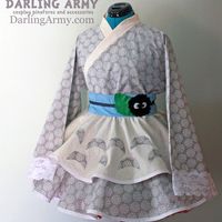 Totoro. Forest Guardian Lolita Kimono Dress. Follow the acorns!