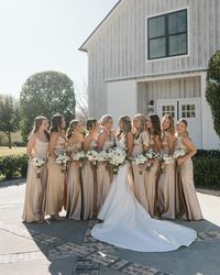 Impartial Bridesmaid Attire | Nude Attire- #Bridesmaid #Dresses #Neutral #nude Check more at https://howcandothis.com/weddingideas/impartial-bridesmaid-attire-nude-attire/