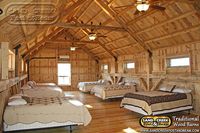 Pole barn loft. Beautiful and rustic. Love.