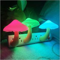 Package includes 3 pcs of mushroom night light. Ideal gifts for mom,gifts for dad,cute gifts for everyone Color Changing: 7 color changes automatically when lights on. Automatic Switch : Built-in sensitive light sensor,become more convenient.The nightlight turns on at dusk and turns off at dawn automatically. Extremely