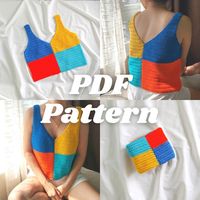 Hey, I found this really awesome Etsy listing at https://www.etsy.com/listing/1086233657/aster-colorblock-crochet-top-written