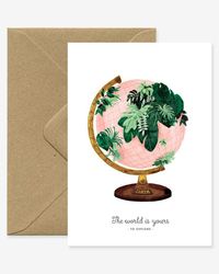 World Is Yours Good Luck Card | Oliver Bonas