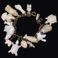 Ivory charm bracelet