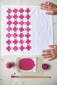 How to Block Print Napkins - 'House of Print' Book Review