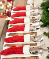 Mini Stocking Table Setting