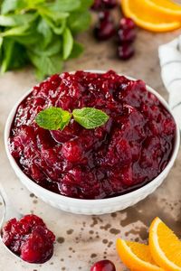 This slow cooker cranberry sauce is fresh cranberries, orange, cinnamon and vanilla cooked together in a crock pot to make a bright and flavorful condiment. 