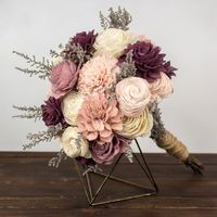 Blushing Beauty - Finished Bouquet. New In Box. With The Allure Of This Bouquet, It's No Wonder She's A Blushing Beauty. The Variety Of Blush Tones Bring This Bouquet To Life. Pet Free And Smoke Free Home.