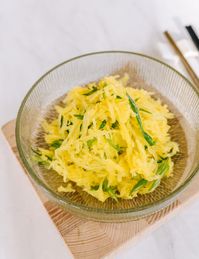 Spaghetti Squash Salad with Scallion Oil - The Woks of Life