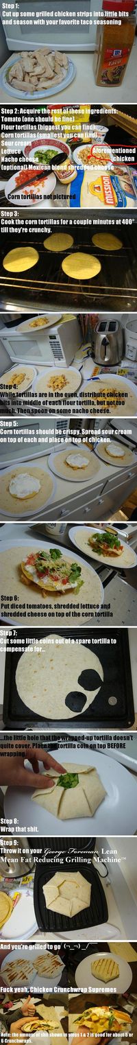 homemade Crunch Wrap Supremes! SO doing thisss