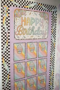 Celebrate milestones, create memories, and foster a sense of belonging with Schoolgirl Style's Birthday Bulletin Boards. Because every birthday deserves to be a cherished moment, and every child deserves to feel special in their learning space. Explore our collection and bring the joy of birthdays into your classroom – where learning and celebration go hand in hand! What's Included: 2, 17" x 23" sheets that need to be punched out (no cutting required) Welcome to Shimmer Pop, your 90's aesthetic Classroom Decor collection! This is Sugar Pop’s big sister, and was inspired by the magical and glittery sticker stores from my youth! Shimmer Pop includes pastels, glitter, composition notebooks, vinyl stickers, and everything friendship beads! Infusing 90's nostalgia into this collection was essen