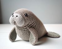 Adorable Crochet Manatee Pattern - Easy DIY PDF Ocean Animal Amigurumi, Perfect Gift & Home Decor - Easy Crochet Project - Summer Crochet by KnotNookCo on Etsy