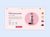 Fruit Juice Webpage Design. #design #landing_page #ux #ui #website_design #website #figma