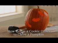 How to Carve a Pumpkin With a Cookie Cutter - YouTube