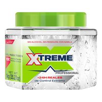 Fija todos tus peinados con el Xtreme Gel, que al ser transparente te evitará preocuparte por los molestos cambios en la coloración de tu cabello. Porque los hombres también se preocupan por su estilo. Presentación de 1kg. Producto elaborado con ingredientes de muy alta calidad y cuidadosamente seleccionados Atrévete a tener el pelo exactamente como tu quieres Personalizado, para devolverle al cabello exactamente lo que necesita Sin alcohol, sin residuos, con sábila 24 horas reales de control ex