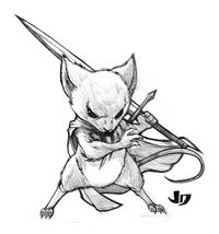 That is one bad@$$ mouse. I'd love to see him kick Mickey's @$$ any day of the week. xP jk Mouse Guard © David Petersen