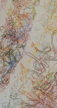 Ingrid calame - #231 Drawing (tracings up to the L.A River placed in the Clark Telescope Dome, Lowell Observatory, Flagstaff, AZ)