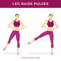 At-Home Leg Workout Leg Raise Pulses